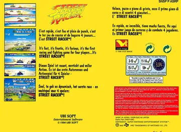 Street Racer (Europe) (Rev 1) box cover back